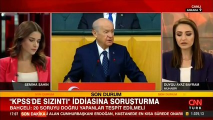 Bahçeli'den 'KPSS' ve 'Cemevine saldırı' ile ilgili açıklama