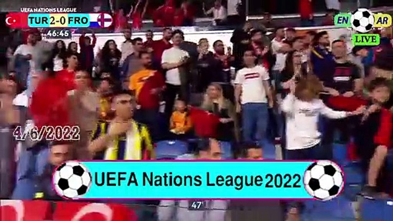 Turkey 4-0 Faroe Islands /  جزرفاروه0-4 تركيا  -  UEFA Nations League2022