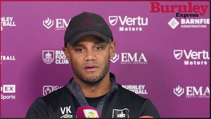Vincent Kompany provides an injury update ahead of Luton Town visit to Turf Moor