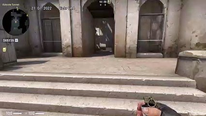 How to Smoke B Doors on Dust 2, option 1 - CSGO