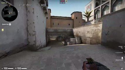 How to Smoke Mid Doors on Dust 2, option 1 - CSGO