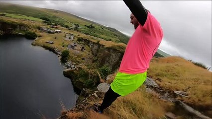 Cuckfield daredevil performs 100ft jump off cliff in Dartmoor