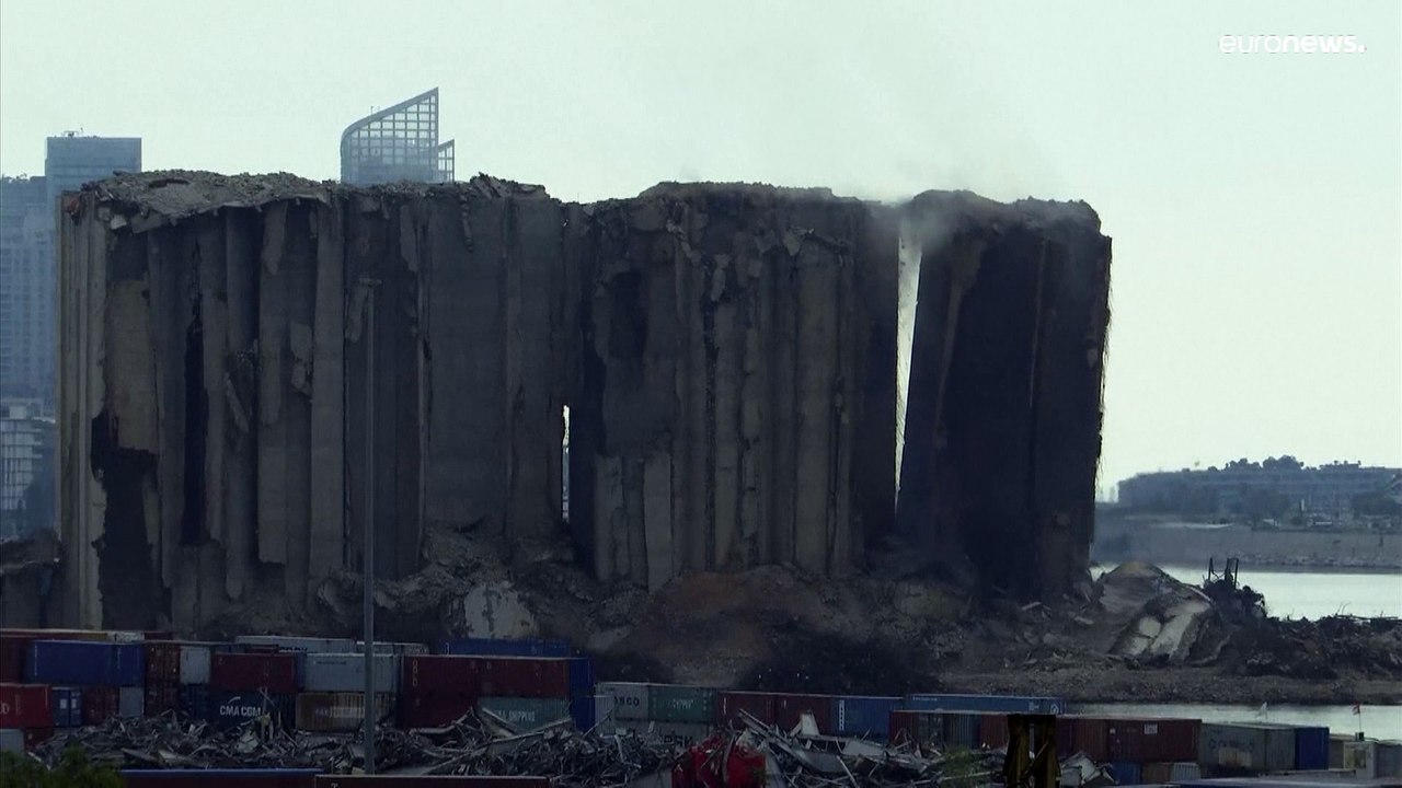 Beyrouth : un silo s'effondre le jour anniversaire du deuxième anniversaire de l'explosion du port