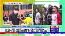 Tres detenidos por asesinato de joven en la colonia San Miguel de la capital