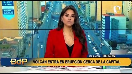 Islandia: Volcán entra en erupción en la península de Reykjanes