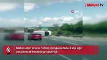 Gaziosmanpaşa'da makas atan sürücü kazaya neden oldu