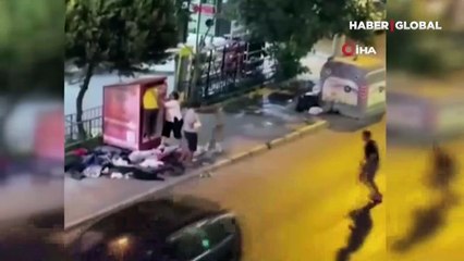 İzmir'de bir grup, ihtiyaç sahipleri için koyulan giysi kumbarasını soydu