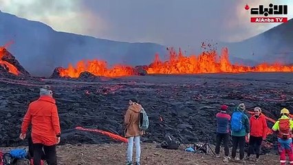 ثوران بركاني بدأ في محيط العاصمة الايسلندية ريكيافيك