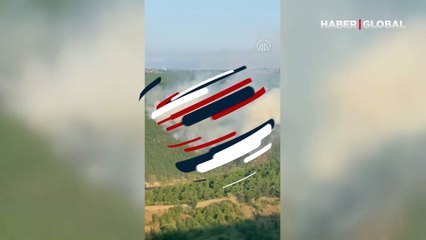 Balıkesir'de orman yangını! Ekipler havadan ve karadan müdahale ediyor