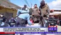 ¡Dos detenidos! Ejecutan órdenes de captura en diversos sectores del municipio de El Paraíso