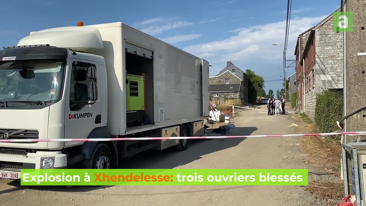 Explosion à Xhendelesse: trois ouvriers blessés