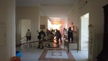 El incendio de un hospital de Estambul fuerza la evacuación de sus pacientes