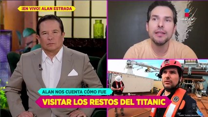 Alan Estrada narra EN VIVO cómo fue ver los restos del Titanic
