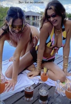 Bella Hadid Paired the Tiniest Blue String Bikini with Two of Summer's Hottest Accessories