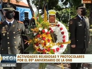 Con actividades recreativas y religiosas conmemoran los 85 años de la GNB en el estado Sucre