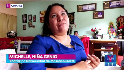 Michelle es la niña genio de Chiapas con un IQ similar a Einstein