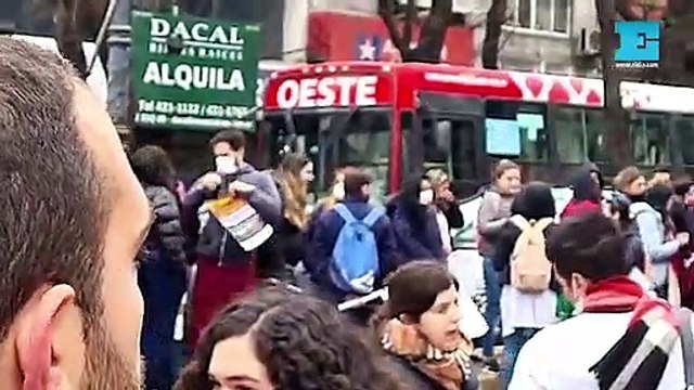 El Centro de La Plata estuvo alterado por las protestas y piquetes