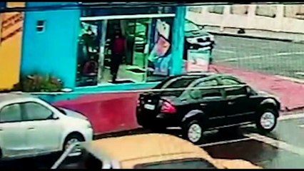 Veja movimentação de assaltantes que balearam lojista em Cascavel