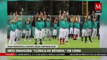 Leyendas mexicanas inauguran clínica de beisbol IMSS 2022