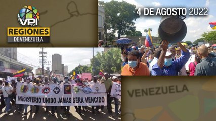 Noticias Regiones de Venezuela hoy - Jueves 04 de Agosto de 2022 | VPItv
