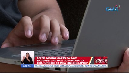 DepEd, noong Marso pa raw nagsumite ng mga mga dokumento sa COA tungkol sa mga biniling laptop | UB