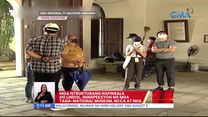 Mga istrukturang napinsala ng lindol, inispeksyon ng mga taga-National Museum, NCCA at NHA | UB