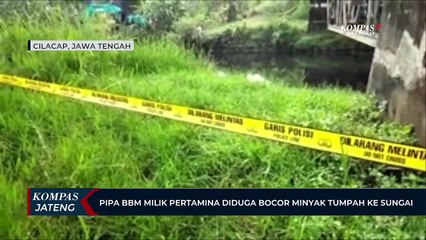 Pipa BBM Pertamina Diduga Bocor Minyak Tumpah ke Sungai
