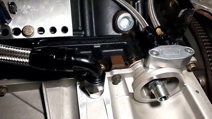 Installing the Oil Feed and Return Lines on the Twin Turbo LS Swapped E36