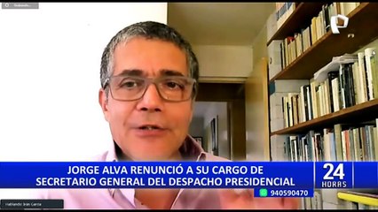 Jorge Alva Coronado, Secretario General de Palacio, renuncia al cargo