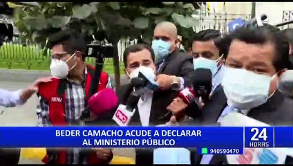 Beder Camacho se presentó ante fiscalía como investigado por fuga de Bruno Pacheco