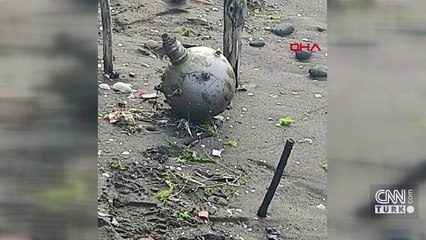 Ordu'da sahile deniz mayını vurdu