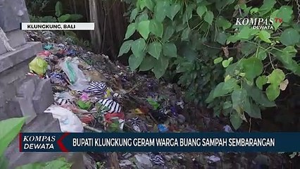 Bupati Klungkung Sidak Pembuang Sampah Sembarangan