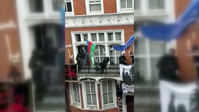Azerbaycan'ın Londra Büyükelçiliği'ne saldırı