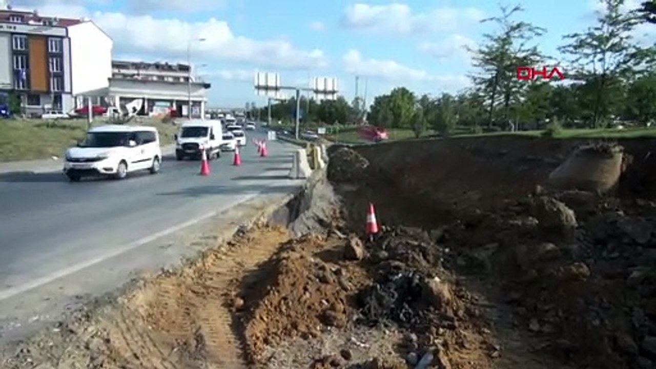 Yol çalışmasında havan topu mermisi bulundu