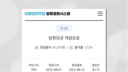 민주 "기소돼도 당직 유지" 청원...'이재명 방탄' 논란 / YTN