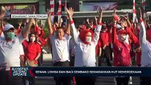 Senam, Lomba dan Bagi Sembako di Semarang Semarakkan HUT Kemerdekaan
