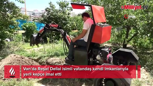 Van’da yerli TIR'dan sonra yerli kepçe de üretildi