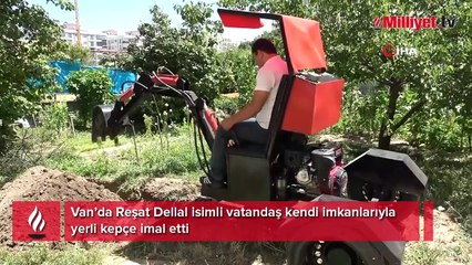 Van’da yerli TIR'dan sonra yerli kepçe de üretildi