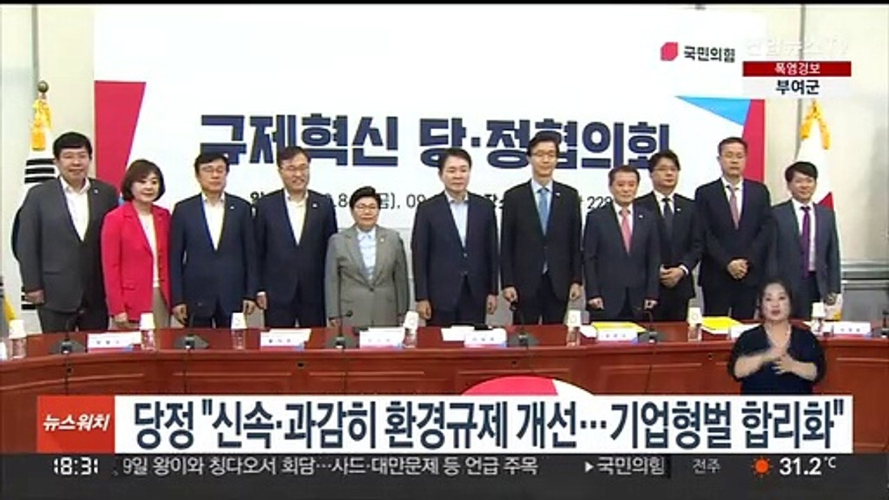 당정 "신속·과감하게 환경규제 개선…기업 형벌 합리화"
