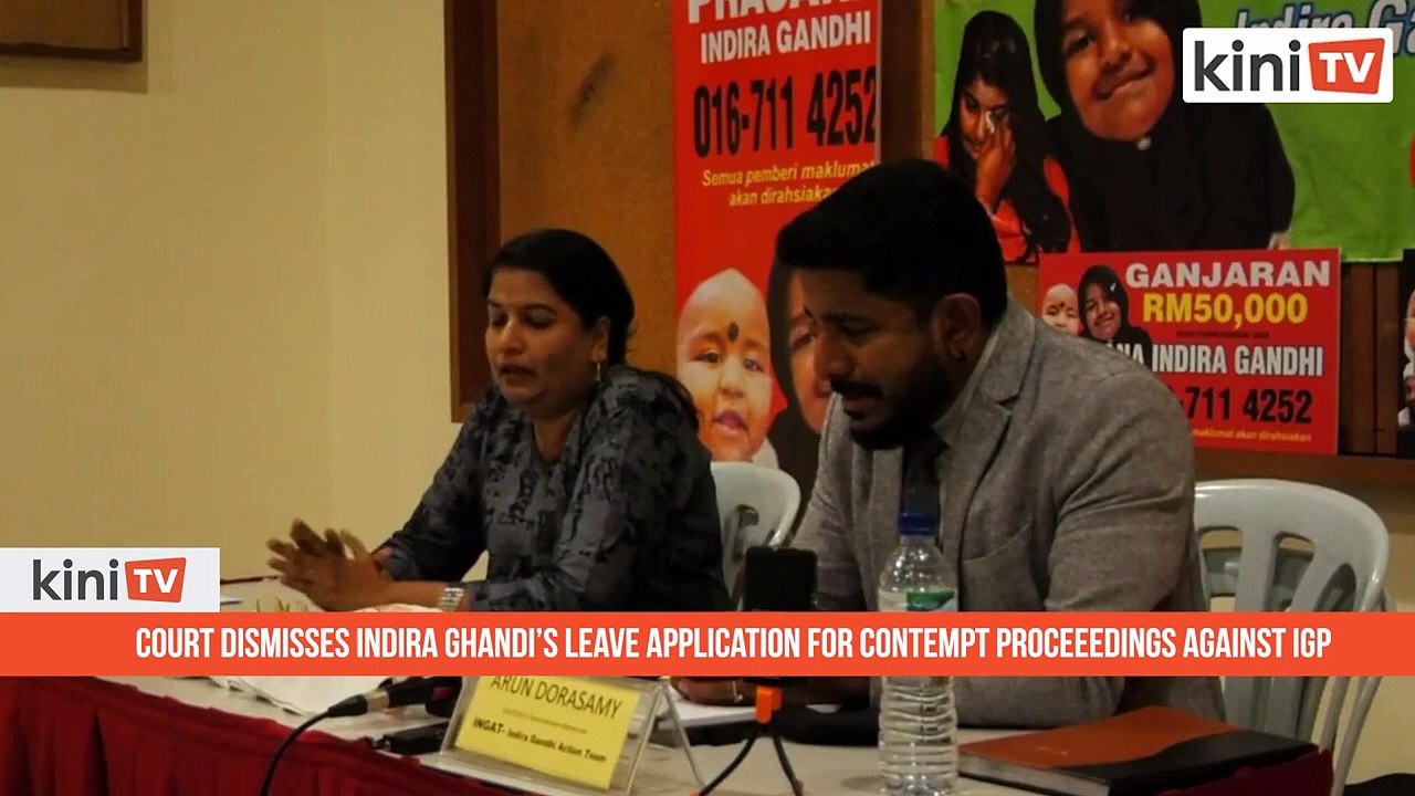 Court dismisses Indira Gandhi's leave application for contempt proceedings against IGP