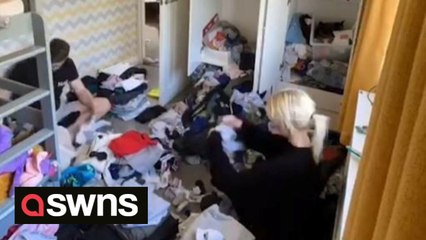 Meet the couple who tackle house clean in unison in oddly satisfying time-lapses