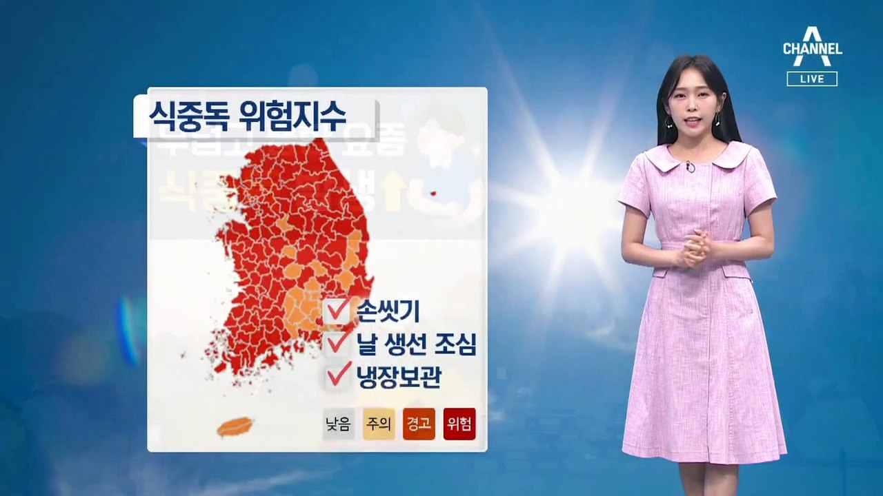 [날씨]36도 폭염에 습도 70% 이상…식중독 비상