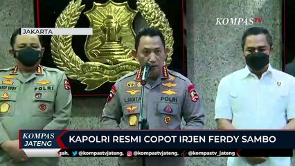 Kapolri Resmi Copot Irjen Ferdy Sambo