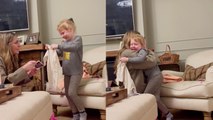 '5 y/o girl sheds heartfelt tears of joy upon hearing that she will be a big sister soon'