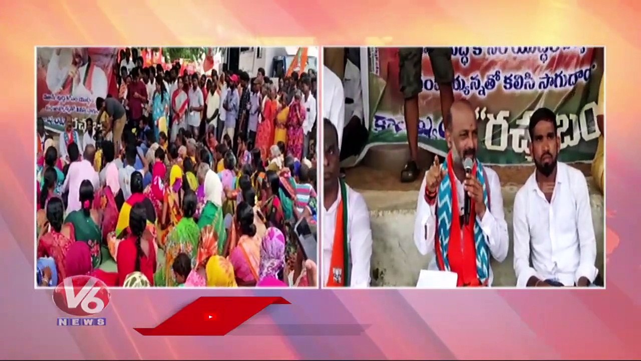 BJP Chief Bandi Sanjay Comments On CM KCR In Rachabanda | V6 News (1)