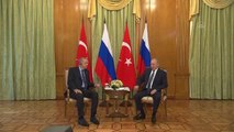 Cumhurbaşkanı Erdoğan, Rusya Devlet Başkanı Putin ile bir araya geldi Açıklaması