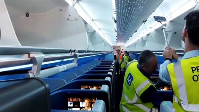 JetBlue inaugural flight from Gatwick to Boston