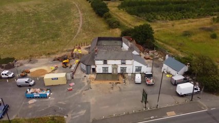 Drone footage of major renovation works at Copt Hill
