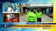Fallece actor Diego Bertie tras sufrir caída del piso 14 de edificio