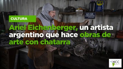 Ariel Eichenberger, un artista argentino que hace obras de arte con chatarra